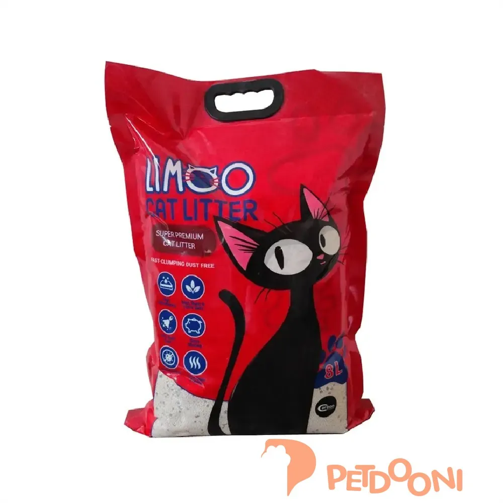 خاک بستر گربه لیمو مدل سوپر پریمیوم کربن دار وزن 8 کیلوگرم