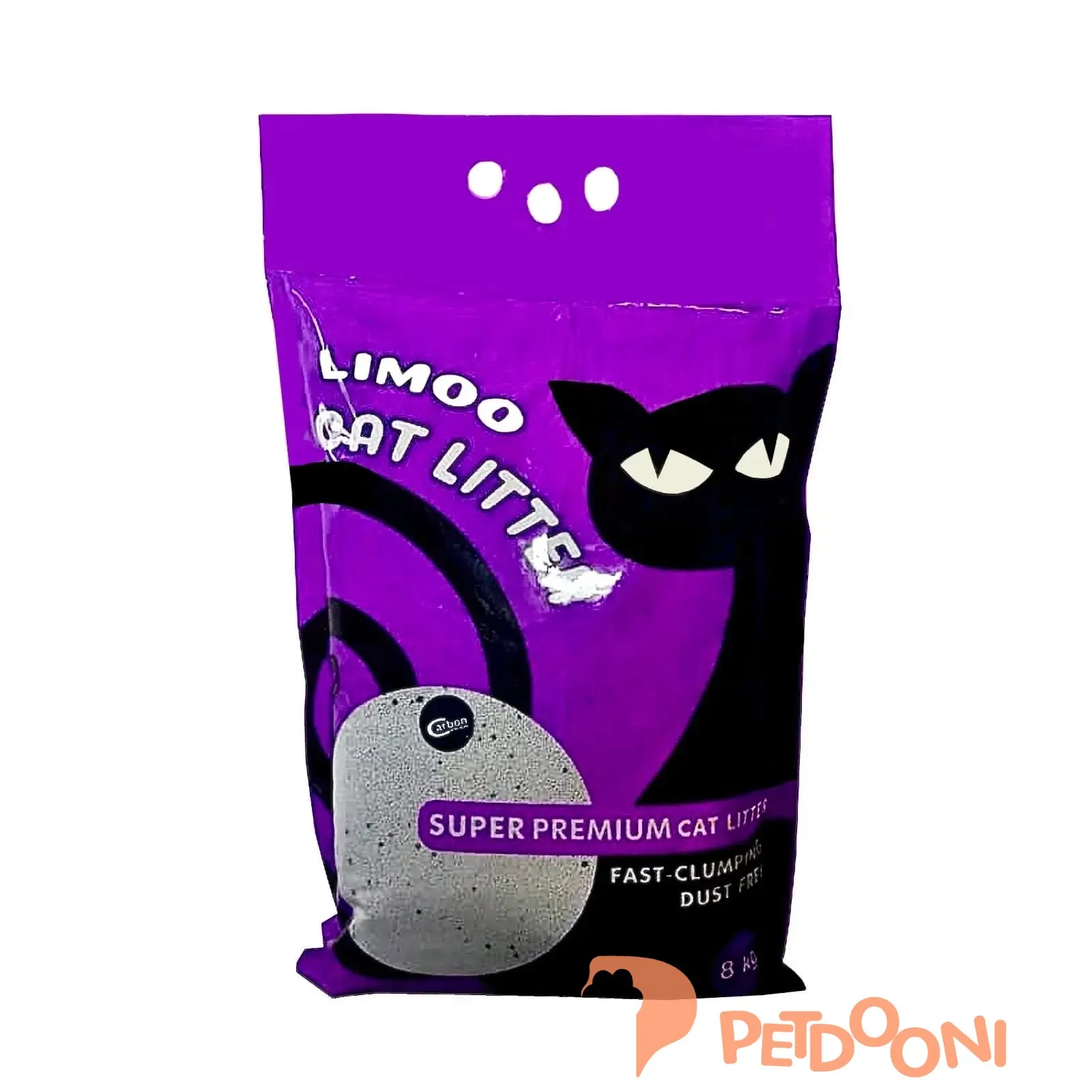 خاک بستر گربه لیمو مدل پریمیوم کربن دار وزن 8 کیلوگرم